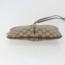 GUCCI GG Supreme Web Sherry Line Bag PVC Beige Gold 904 02 047 Auth 190257-5