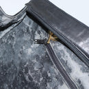 BALLY Chain Shoulder Bag Leather Black Gold Auth 190259-20