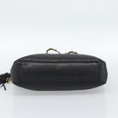 BALLY Chain Shoulder Bag Leather Black Gold Auth 190259-5