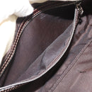 FENDI Zucca Canvas Mamma Baguette Shoulder Bag Beige Silver Auth 190260SAM-22