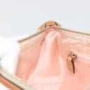 Christian Dior Trotter Canvas Romantic Shoulder Bag PVC Ivory Silver Auth 190263A-19