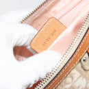 Christian Dior Trotter Canvas Romantic Shoulder Bag PVC Ivory Silver Auth 190263A-22