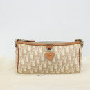 Christian Dior Trotter Canvas Romantic Shoulder Bag PVC Ivory Silver Auth 190263A-24