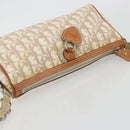 Christian Dior Trotter Canvas Romantic Shoulder Bag PVC Ivory Silver Auth 190263A-6