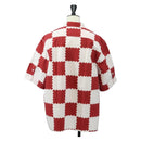 LOUIS VUITTON Damier Giant Short Sleeved Shirt LVMADE 4L Red LV Auth 190266SAM-2