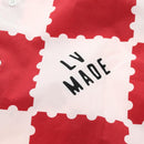 LOUIS VUITTON Damier Giant Short Sleeved Shirt LVMADE 4L Red LV Auth 190266SAM-6