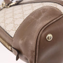 GUCCI GG Supreme Handtas PVC 2-weg Beige Goud 309617 Auth 190275-16