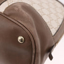 GUCCI GG Supreme Handtas PVC 2-weg Beige Goud 309617 Auth 190275-19