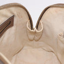 GUCCI GG Supreme Handtas PVC 2-weg Beige Goud 309617 Auth 190275-22