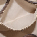 GUCCI GG Supreme Handtas PVC 2-weg Beige Goud 309617 Auth 190275-25