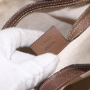GUCCI GG Supreme Handtas PVC 2-weg Beige Goud 309617 Auth 190275-12