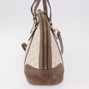 GUCCI GG Supreme Handtas PVC 2-weg Beige Goud 309617 Auth 190275-4