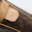 CELINE Macadam Canvas Aktetas PVC Leer Bruin Goud Auth 190276-12