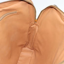 CELINE Macadam Canvas Aktetas PVC Leer Bruin Goud Auth 190276-18