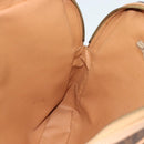 CELINE Macadam Canvas Aktetas PVC Leer Bruin Goud Auth 190276-19