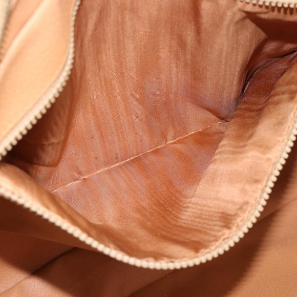 CELINE Macadam Canvas Aktetas PVC Leer Bruin Goud Auth 190276