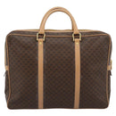 CELINE Macadam Canvas Aktetas PVC Leer Bruin Goud Auth 190276-2