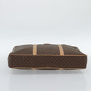 CELINE Macadam Canvas Aktetas PVC Leer Bruin Goud Auth 190276-5