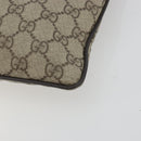 GUCCI GG Supreme Shoulder Bag PVC Beige Silver 141626 Auth 190277A-9