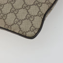 GUCCI GG Supreme Shoulder Bag PVC Beige Silver 141626 Auth 190277A-15
