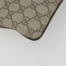 GUCCI GG Supreme Shoulder Bag PVC Beige Silver 141626 Auth 190277A-16