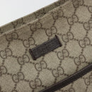 GUCCI GG Supreme Shoulder Bag PVC Beige Silver 141626 Auth 190277A-17
