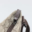 GUCCI GG Supreme Shoulder Bag PVC Beige Silver 141626 Auth 190277A-10