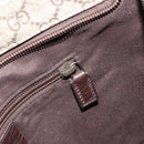 GUCCI GG Supreme Shoulder Bag PVC Beige Silver 141626 Auth 190277A-21