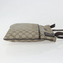 GUCCI GG Supreme Shoulder Bag PVC Beige Silver 141626 Auth 190277A-3
