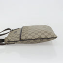GUCCI GG Supreme Shoulder Bag PVC Beige Silver 141626 Auth 190277A-4