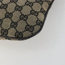 GUCCI GG Canvas Shoulder Bag Navy Gold 019 0422 Auth 190278A-9