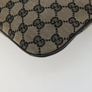 GUCCI GG Canvas Shoulder Bag Navy Gold 019 0422 Auth 190278A-15