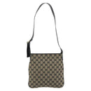 GUCCI GG Canvas Shoulder Bag Navy Gold 019 0422 Auth 190278A-2