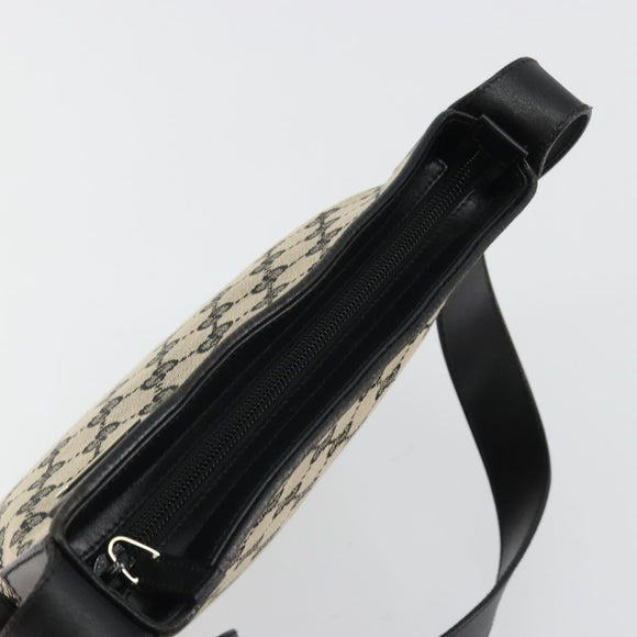 GUCCI GG Canvas Shoulder Bag Navy Gold 019 0422 Auth 190278A