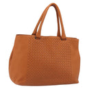BOTTEGA VENETA INTRECCIATO Tote Bag Leather Orange Auth 190279A-1