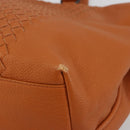 BOTTEGA VENETA INTRECCIATO Tote Bag Leather Orange Auth 190279A-9
