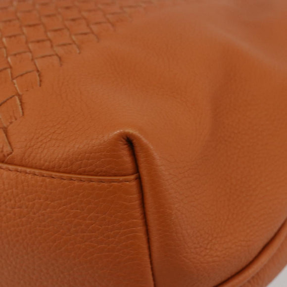 BOTTEGA VENETA INTRECCIATO Tote Bag Leather Orange Auth 190279A