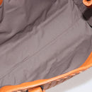 BOTTEGA VENETA INTRECCIATO Tote Bag Leather Orange Auth 190279A-11