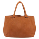 BOTTEGA VENETA INTRECCIATO Tote Bag Leather Orange Auth 190279A-2