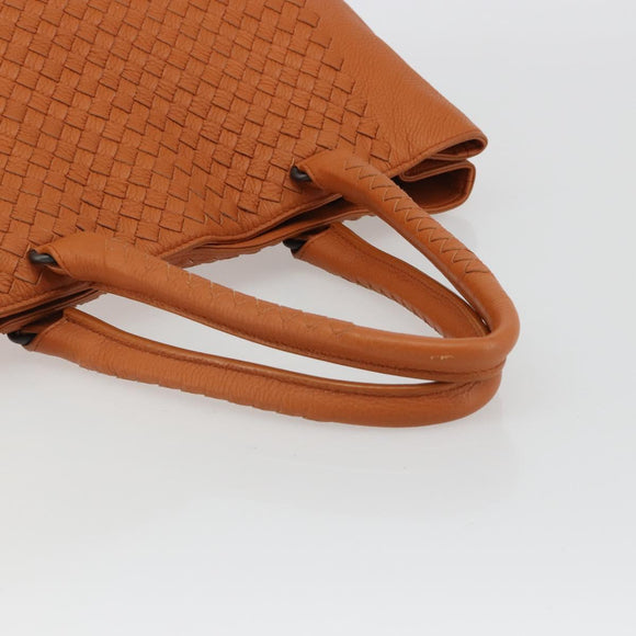 BOTTEGA VENETA INTRECCIATO Tote Bag Leather Orange Auth 190279A