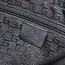 GUCCI GG Canvas Shoulder Bag Black Silver 35098 Auth 190284A-18