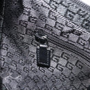 GUCCI GG Canvas Shoulder Bag Black Silver 35098 Auth 190284A-21