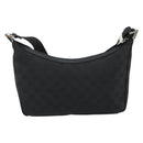 GUCCI GG Canvas Shoulder Bag Black Silver 35098 Auth 190284A-2