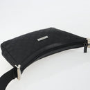 GUCCI GG Canvas Shoulder Bag Black Silver 35098 Auth 190284A-6