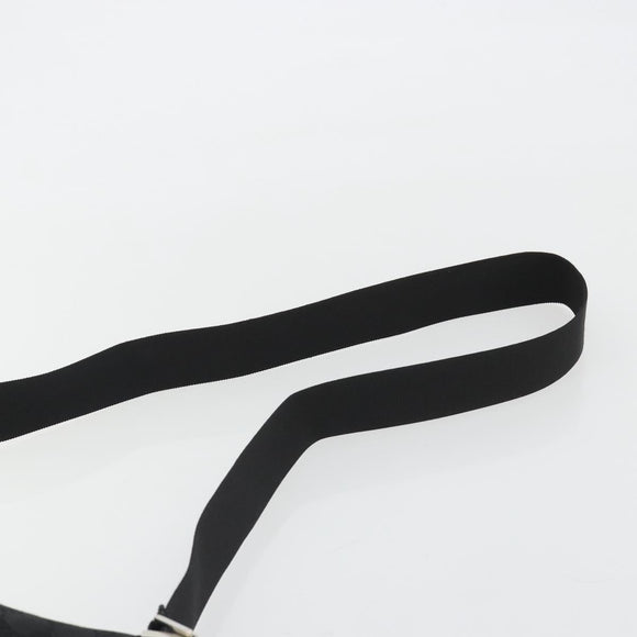 GUCCI GG Canvas Shoulder Bag Black Silver 35098 Auth 190284A