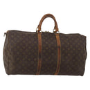 LOUIS VUITTON Monogram Keepall Bandouliere 55 Boston Bag M41414 LV Auth 190288-1
