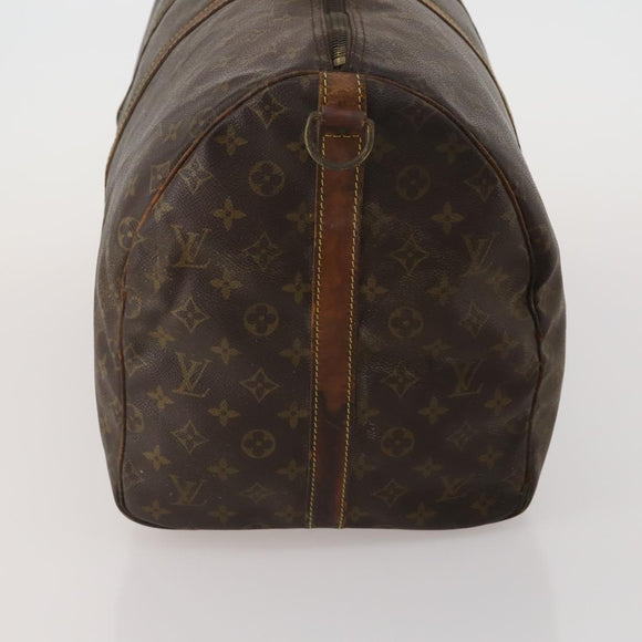 LOUIS VUITTON Monogram Keepall Bandouliere 55 Boston Bag M41414 LV Auth 190288