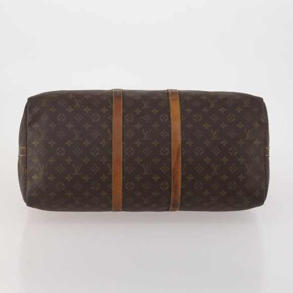LOUIS VUITTON Monogram Keepall Bandouliere 55 Boston Bag M41414 LV Auth 190288