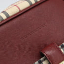 BURBERRY Nova Check Shoulder Bag Canvas Beige Gold Auth 190290A-17