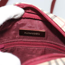 BURBERRY Nova Check Shoulder Bag Canvas Beige Gold Auth 190290A-11